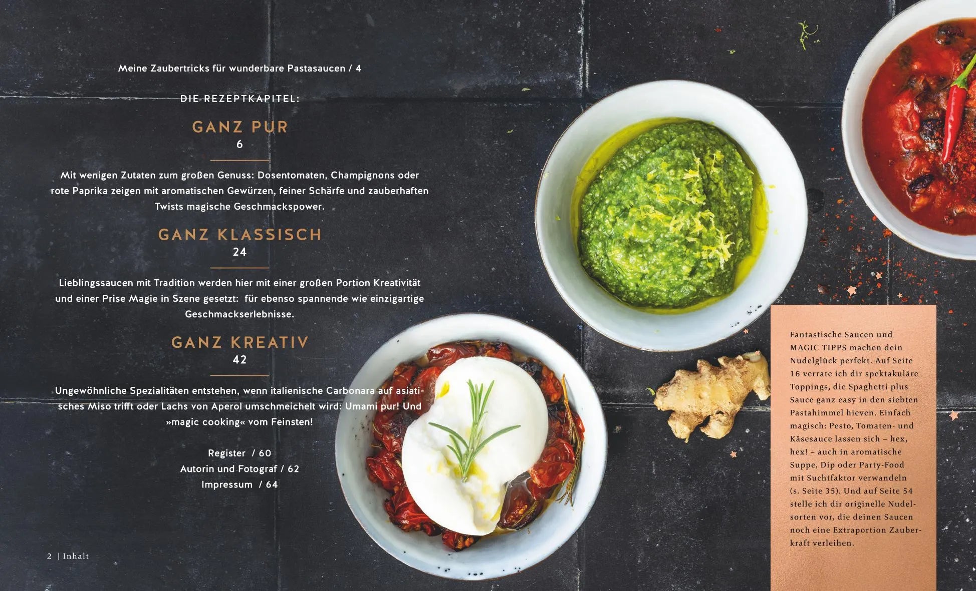 Detailansicht: Pastasaucen magisch kreativ (Hardcover)