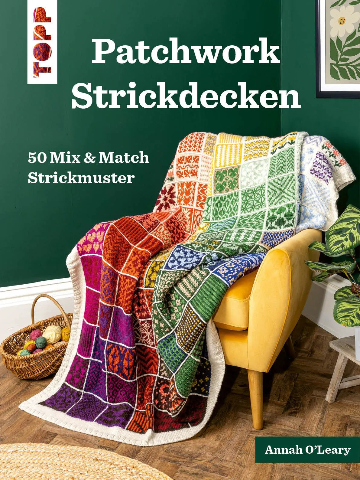 Cover: Patchwork Strickdecken (Hardcover) von Annah O'Leary