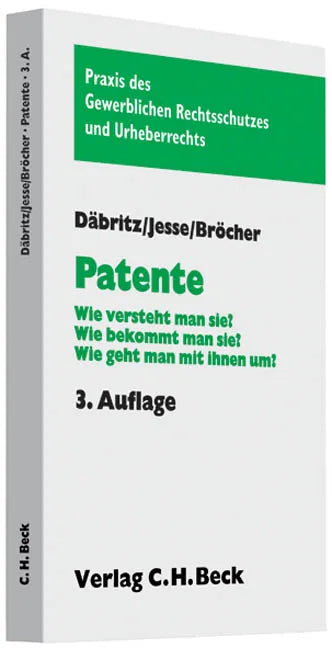 Buchcover von 'Patente' - Taschenbuch von Erich Däbritz