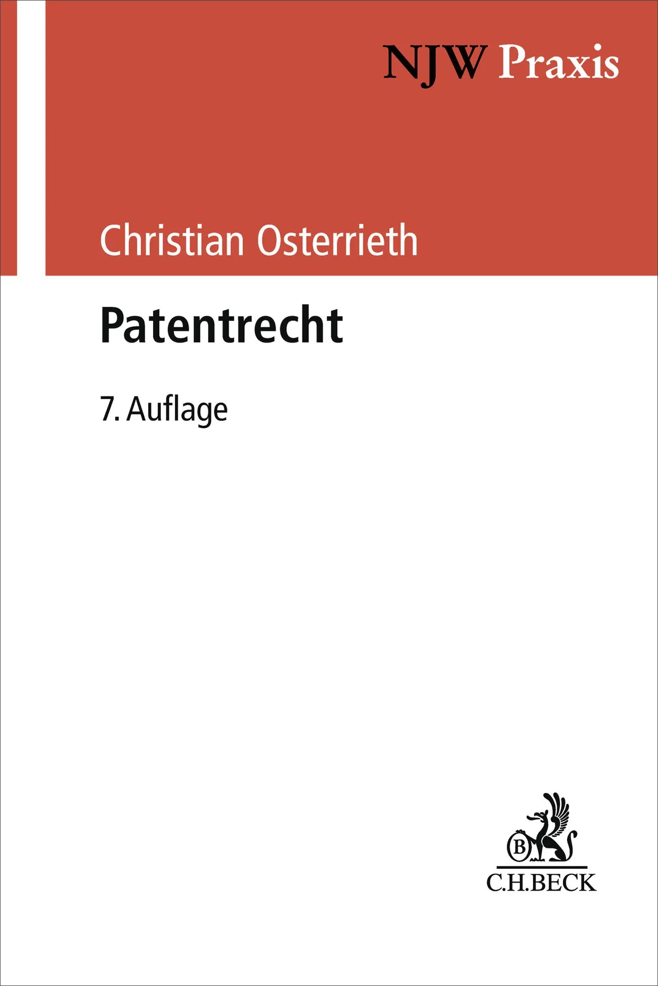 Buchcover von 'Patentrecht' - Taschenbuch von Christian Osterrieth