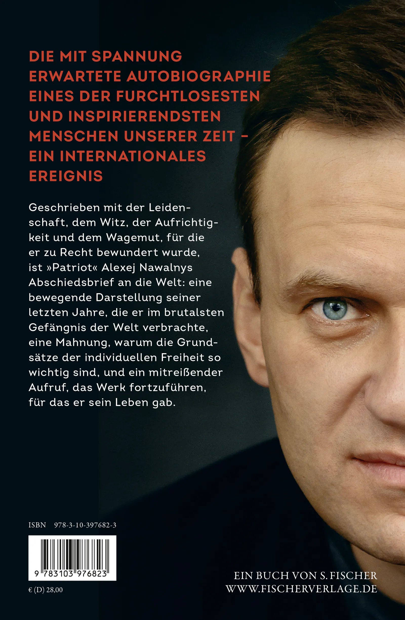 Buchrückseite von 'Patriot' mit Klappentext - Gebundene Ausgabe