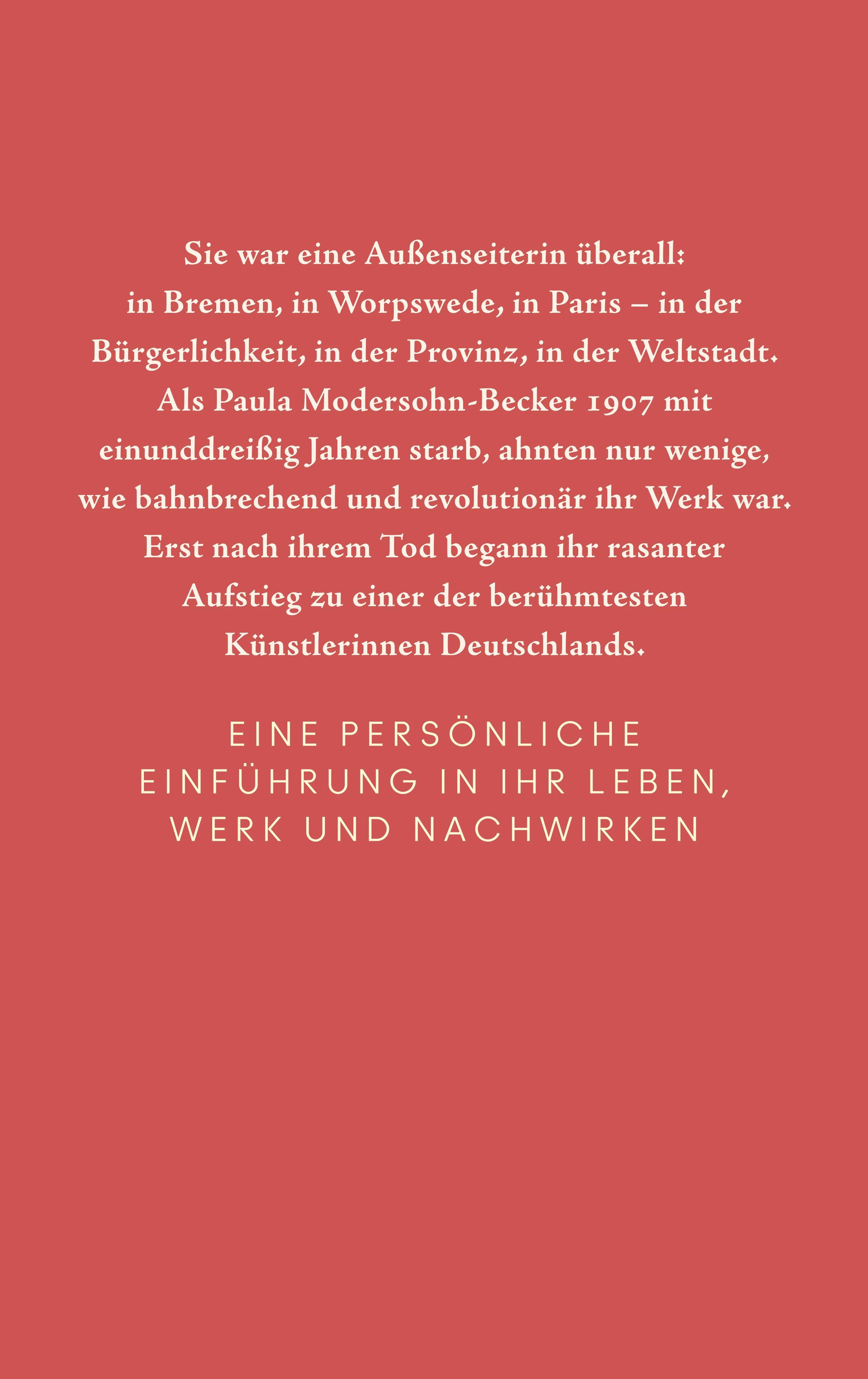 Rückseite: Paula Modersohn-Becker (Hardcover)