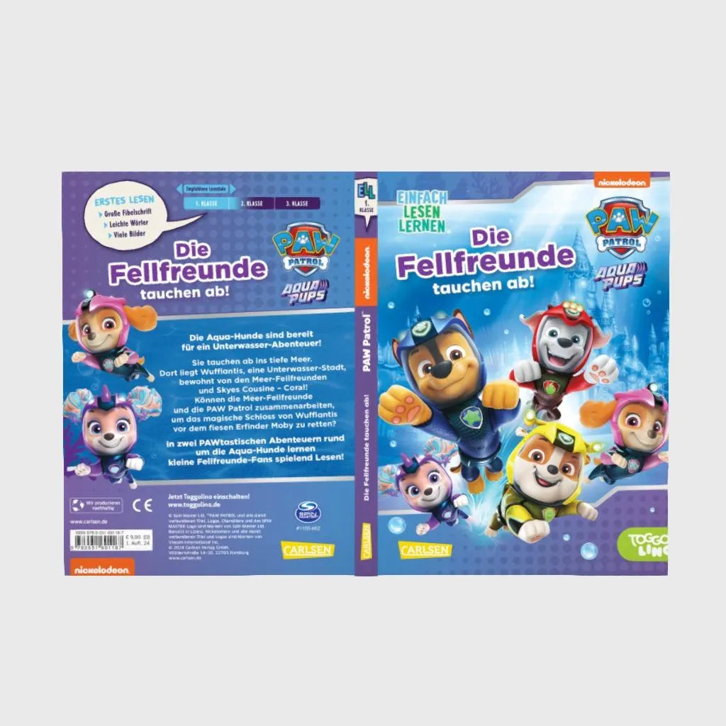 Abbildung von 'PAW Patrol Erstlesebuch: Aqua Pups: Die Fellfreunde tauchen ab!'