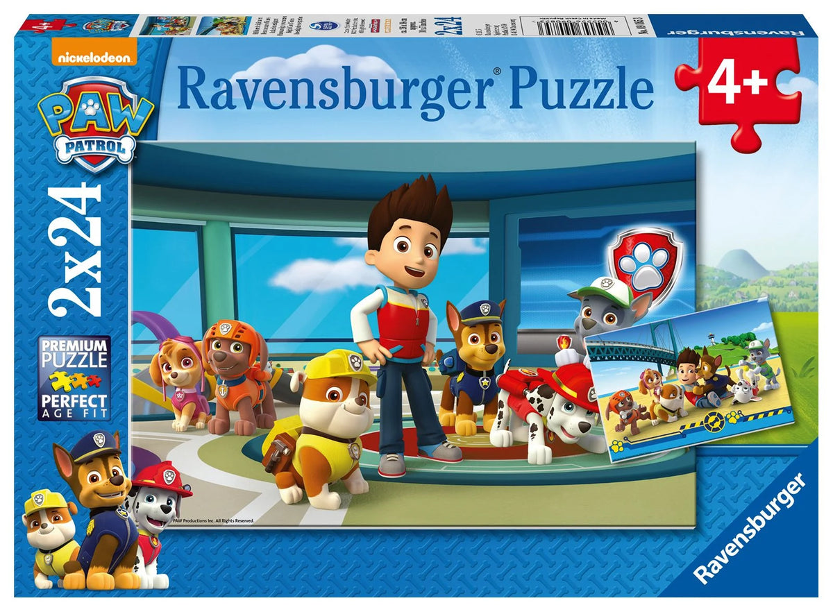 Kinderpuzzle: Kinderpuzzle 2x24 Teile - Paw Patrol - Hilfsbereite Spürnasen