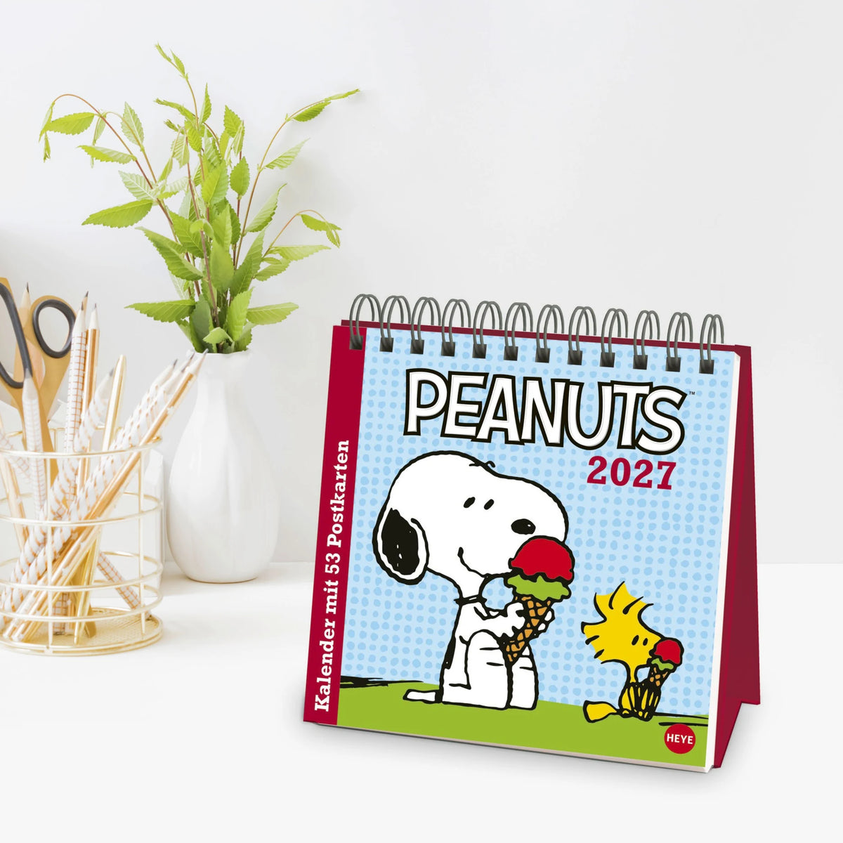 Peanuts Premium-Postkartenkalender 2027 – Ansicht