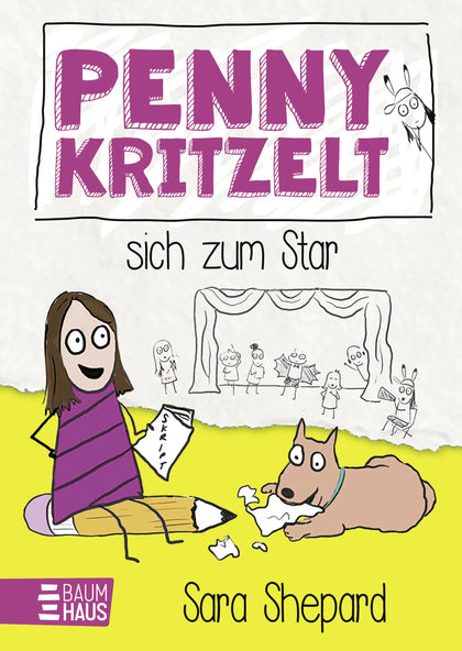 Buchcover von 'Penny kritzelt sich zum Star' - Gebundene Ausgabe von Sara Shepard