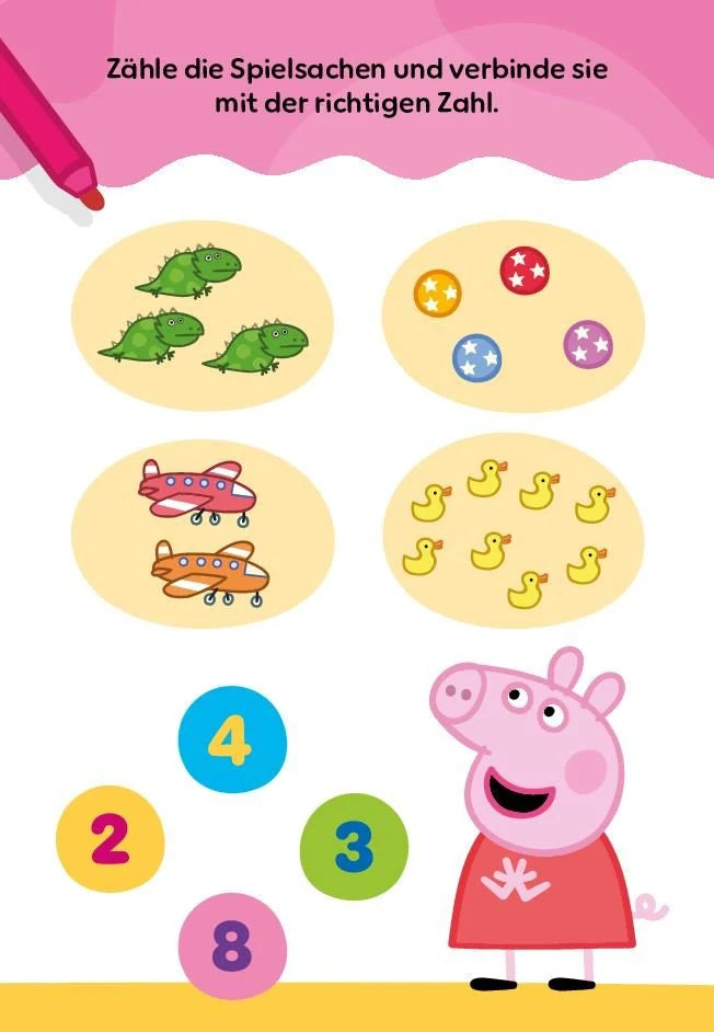 Peppa Pig Rätselkarten: Labyrinthe, Fehlersuche, Zählen u. v. m. – Ansicht