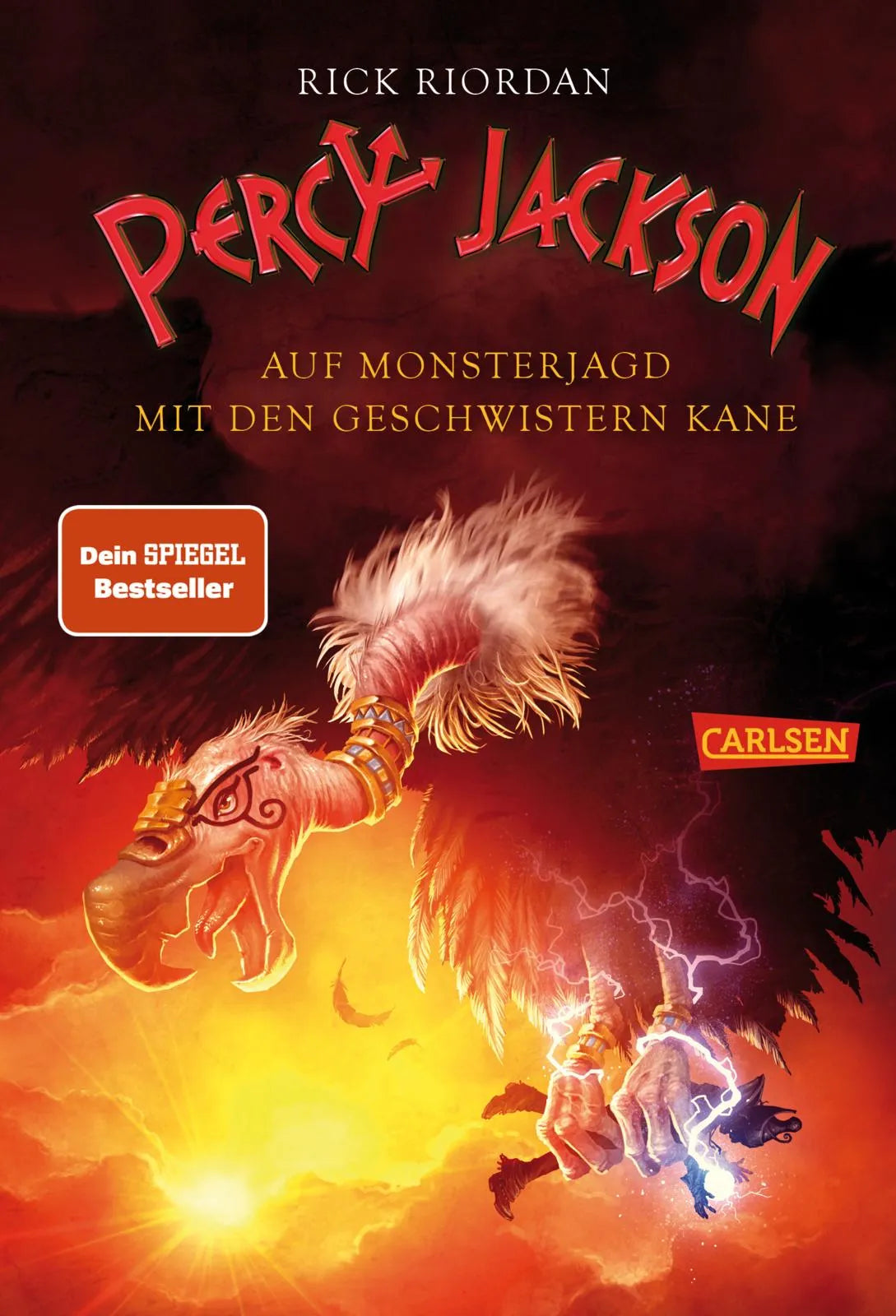 Buchcover von 'Percy Jackson: Auf Monsterjagd mit den Geschwistern Kane' - Gebundene Ausgabe von Rick Riordan