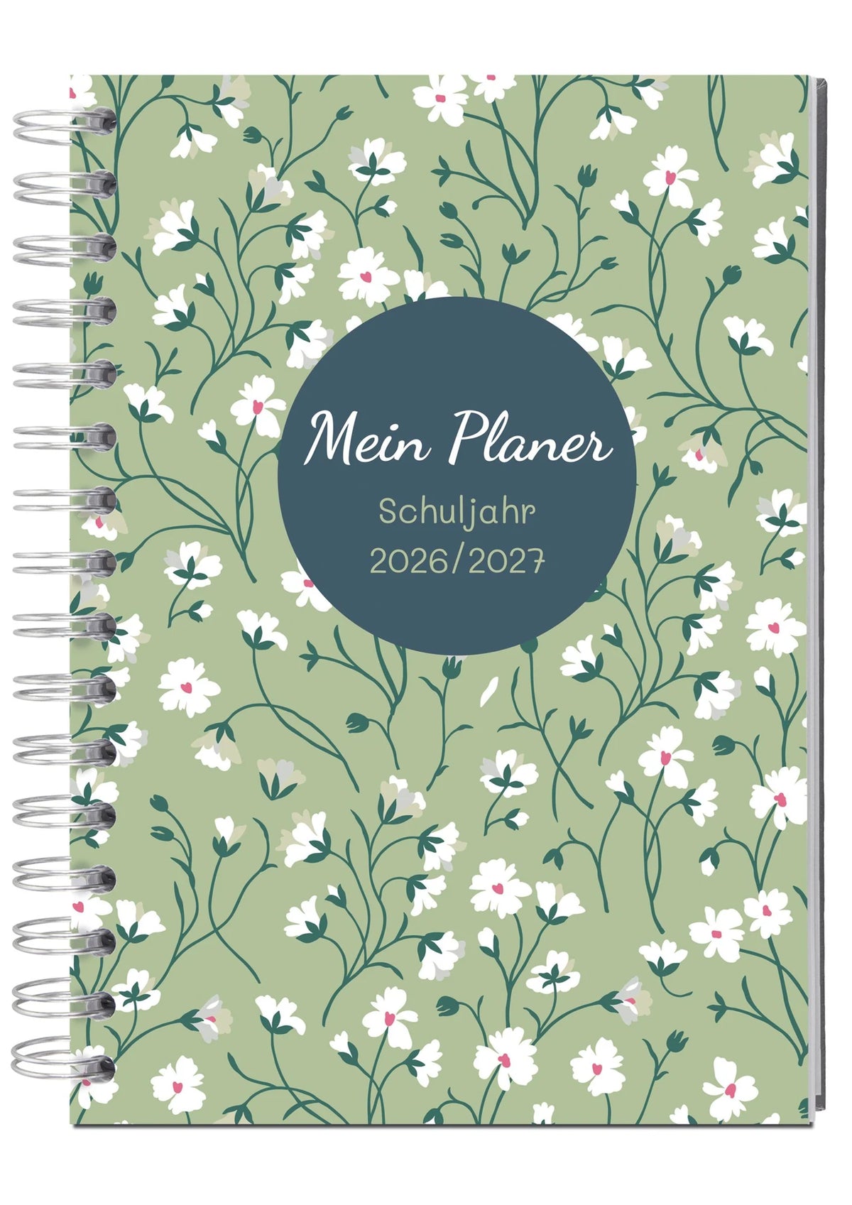 Wandkalender: PERSEN Schuljahresplaner RB A4 26/27 - Flower