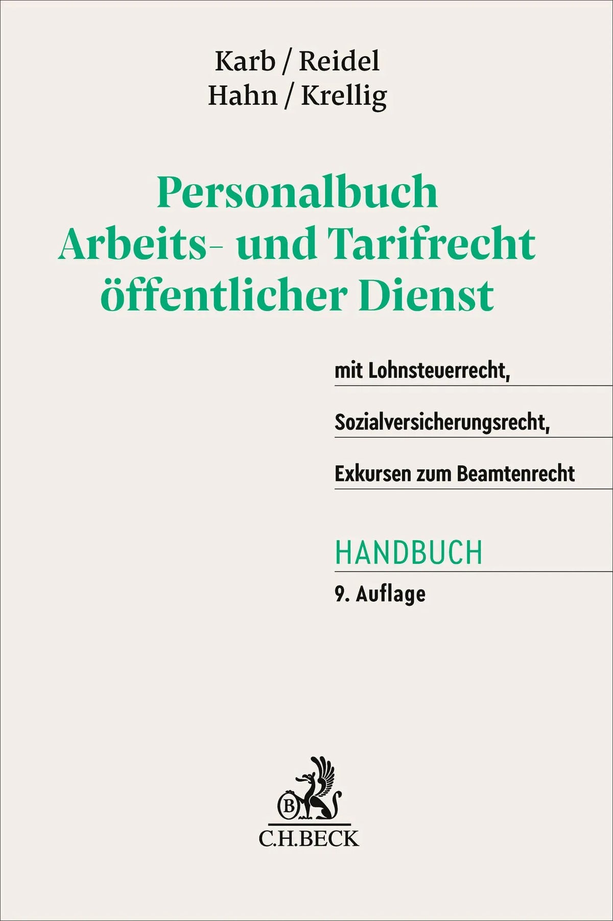 Cover: Personalbuch Arbeits- und Tarifrecht öffentlicher Dienst (Hardcover) von Peter Conze