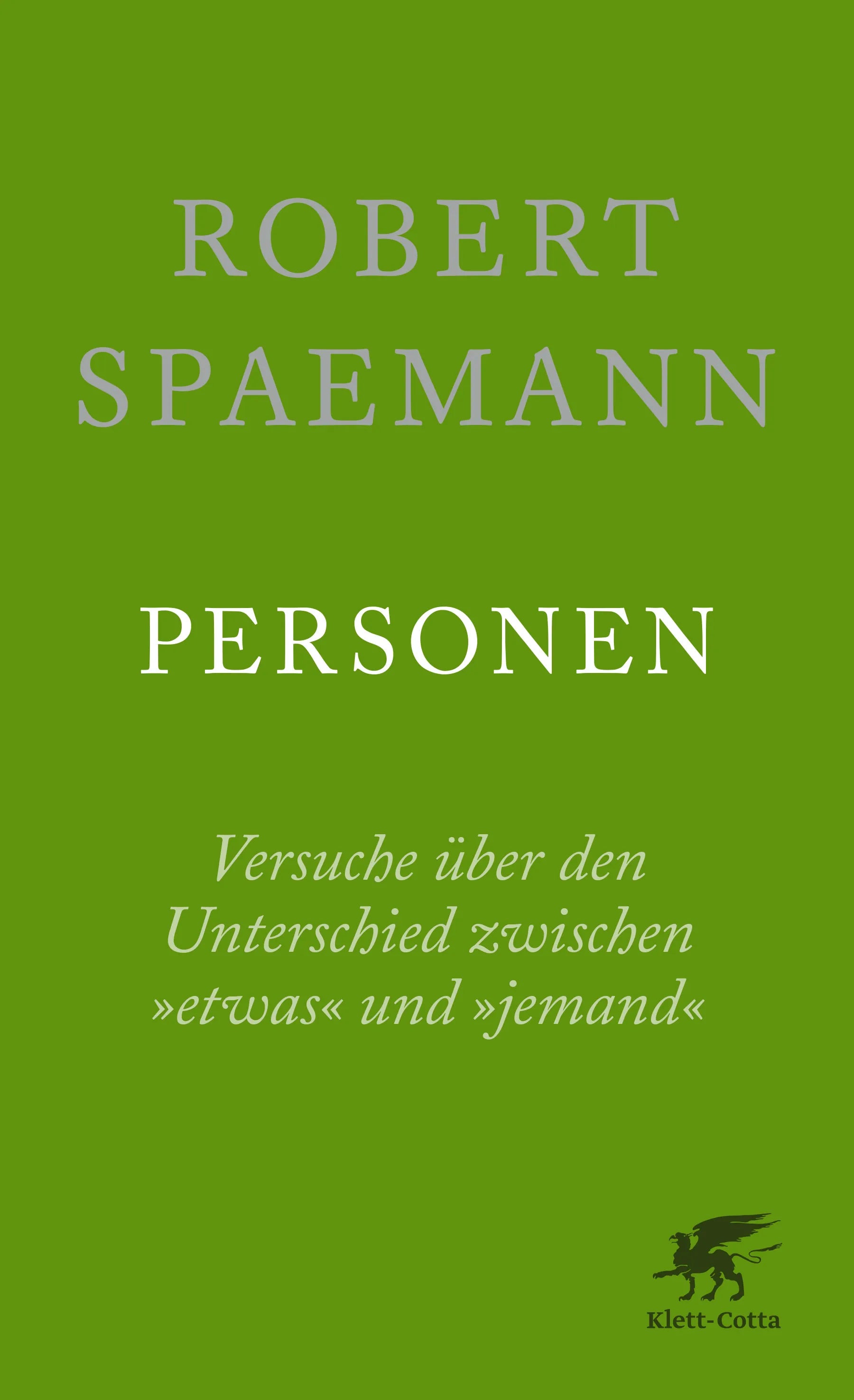 Buchcover von 'Personen' - Paperback von Robert Spaemann