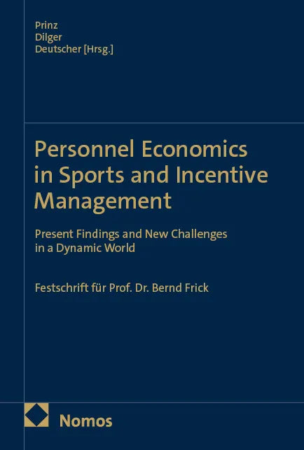 Cover: Personnel Economics in Sports and Incentive Management (E-Book)