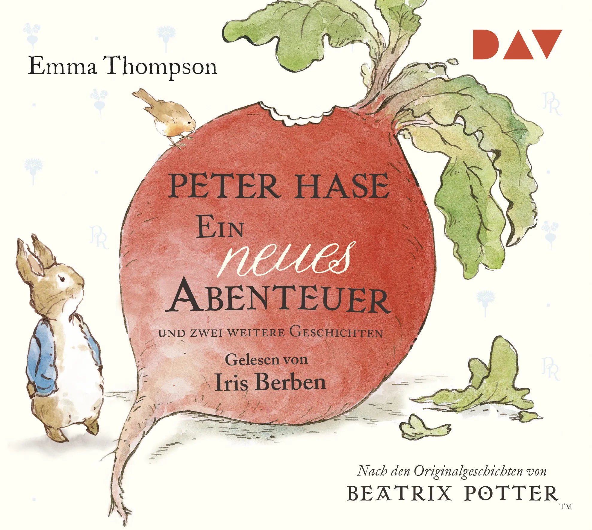 Buchcover von 'Peter Hase – Ein neues Abenteuer und zwei weitere Geschichten' - Hörbuch (CD) von Emma Thompson