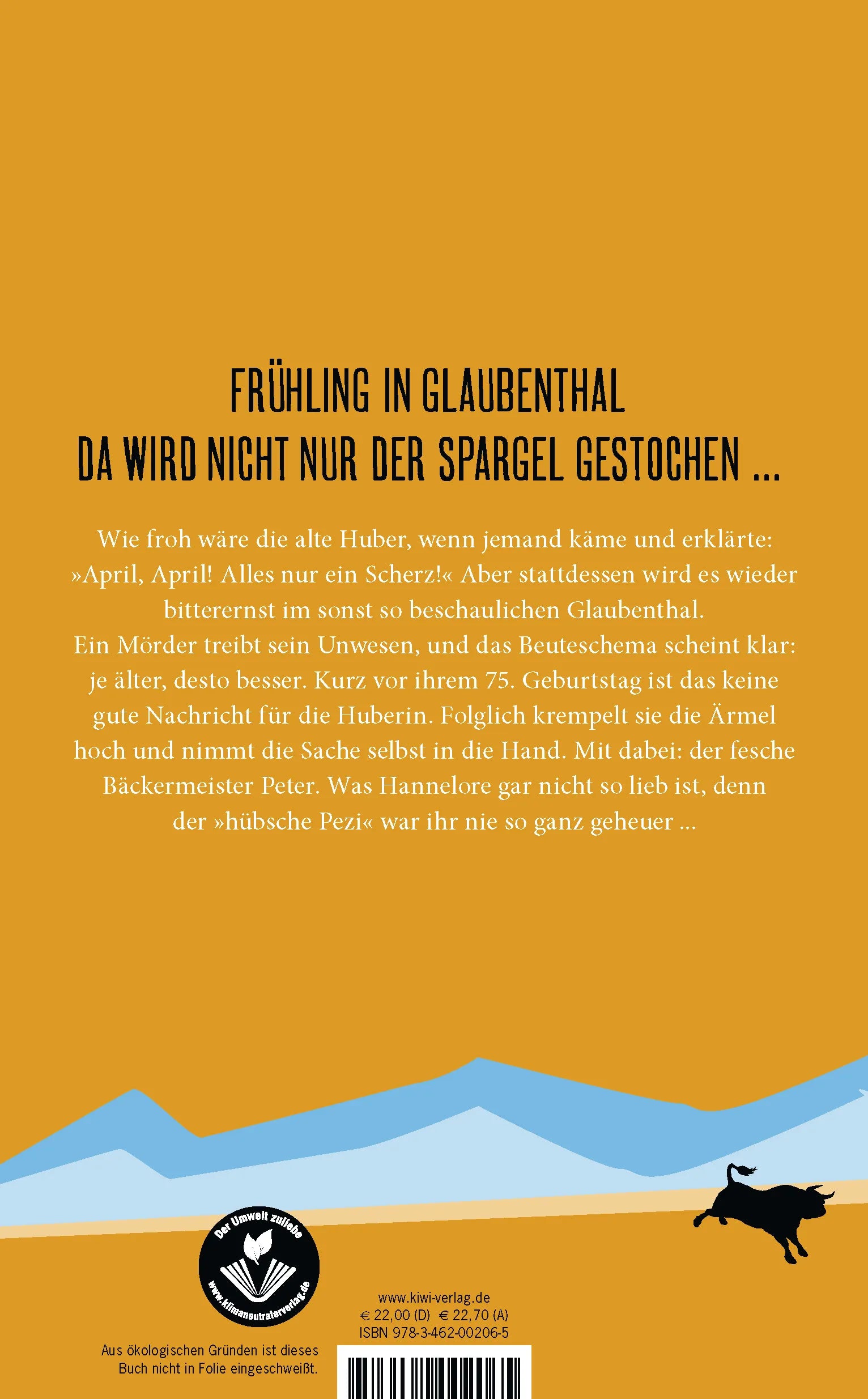 Buchrückseite von 'Peter kommt später' mit Klappentext - Gebundene Ausgabe