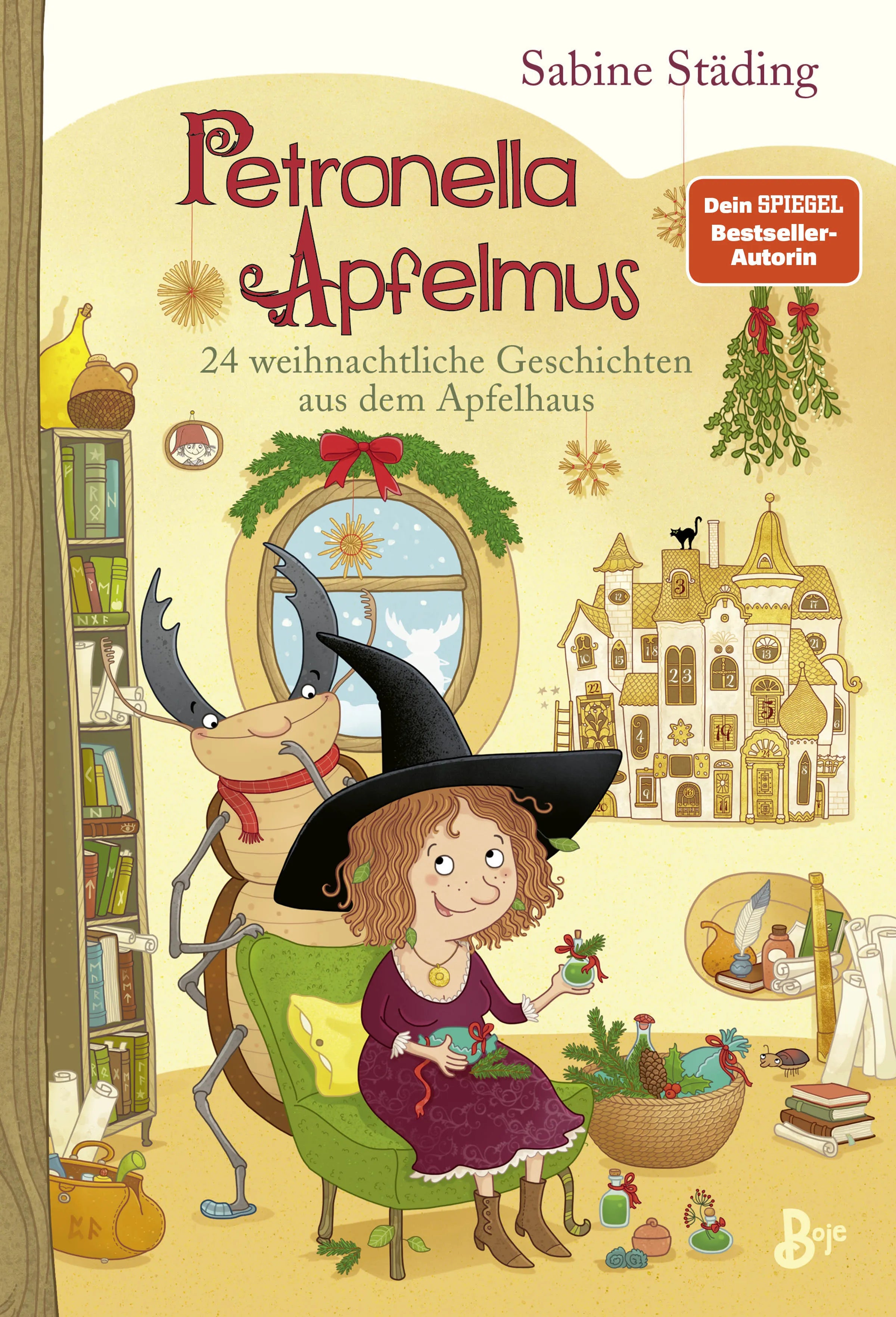 Buchcover von 'Petronella Apfelmus - 24 weihnachtliche Geschichten aus dem Apfelhaus' - Gebundene Ausgabe von Sabine Städing