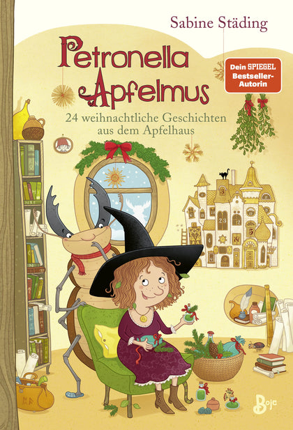 Buchcover von 'Petronella Apfelmus - 24 weihnachtliche Geschichten aus dem Apfelhaus' - Gebundene Ausgabe von Sabine Städing