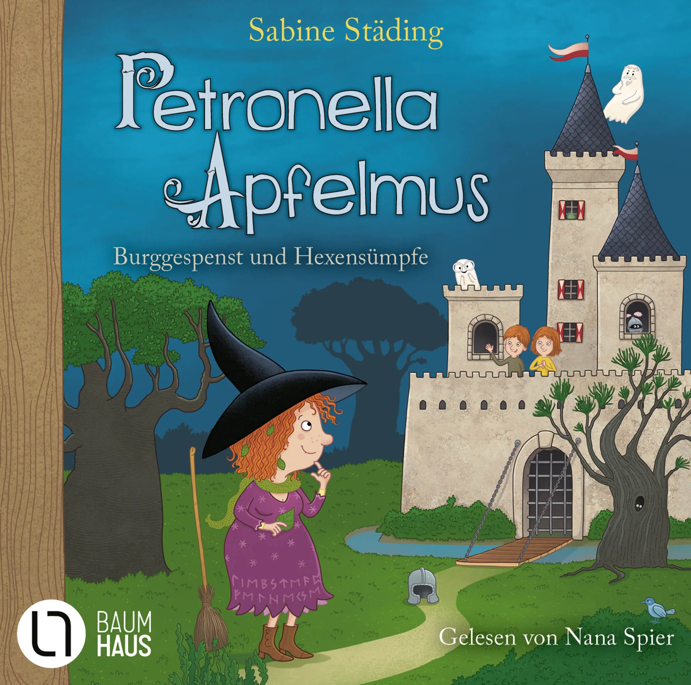 Buchcover von 'Petronella Apfelmus - Burggespenst und Hexensümpfe' - Hörbuch (CD) von Sabine Städing