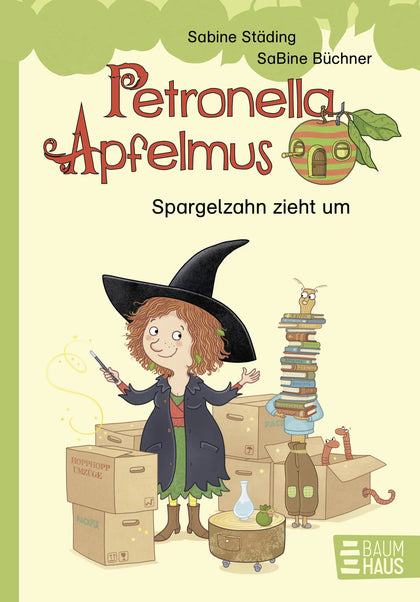 Buchcover von 'Petronella Apfelmus - Spargelzahn zieht um' - Gebundene Ausgabe von Sabine Städing
