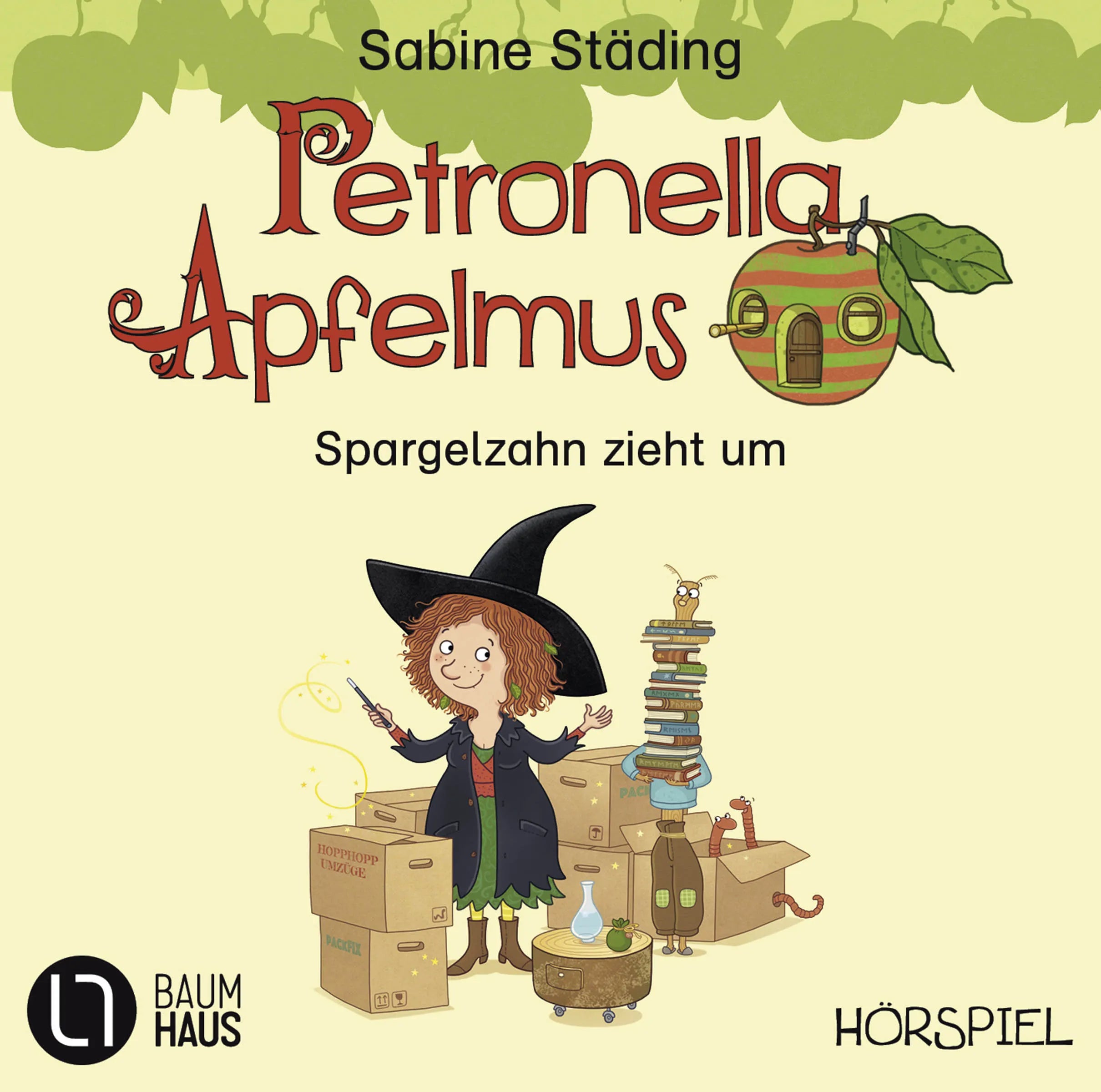 Buchcover von 'Petronella Apfelmus - Spargelzahn zieht um' - Hörbuch (CD) von Sabine Städing
