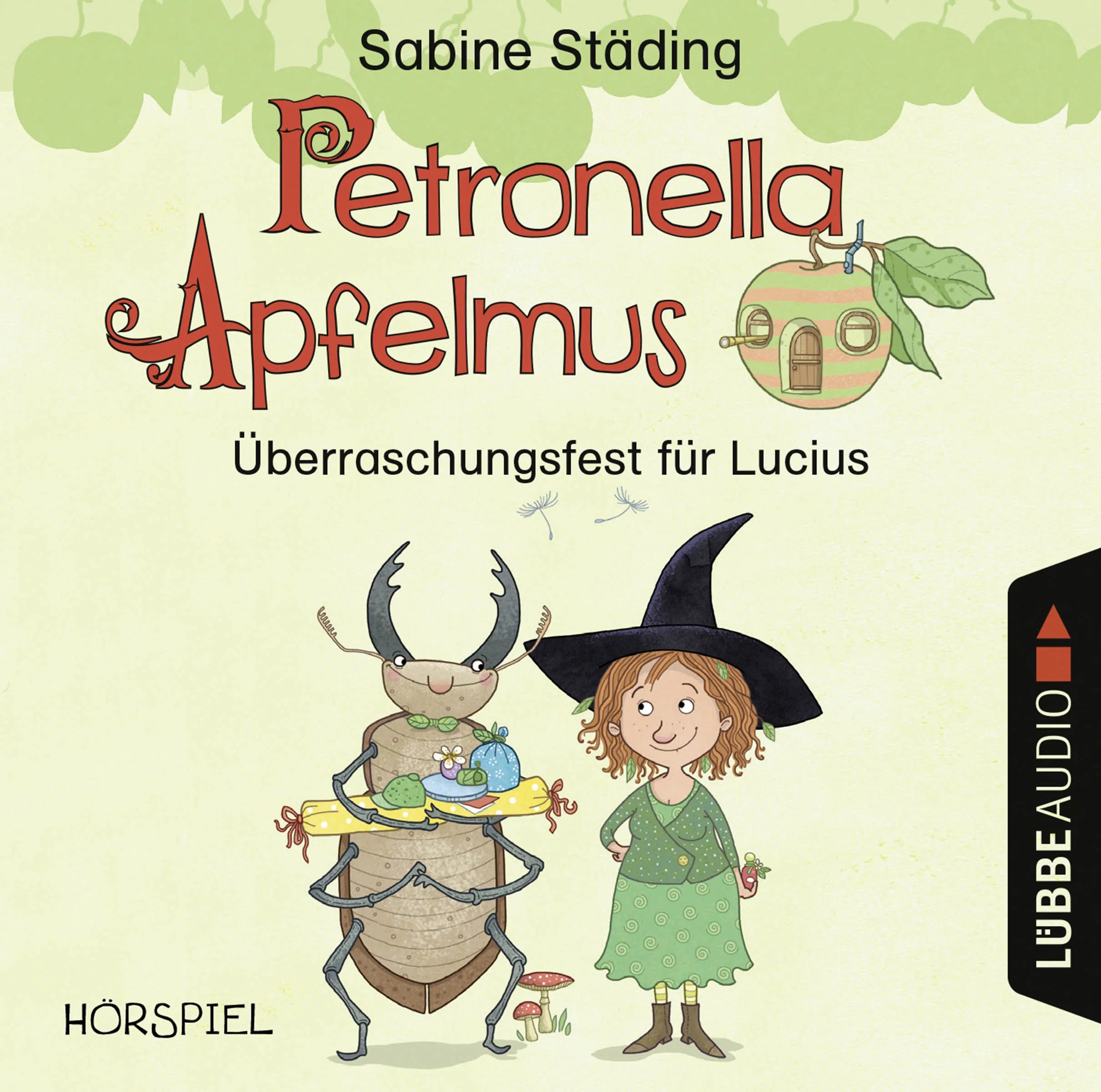 Buchcover von 'Petronella Apfelmus - Überraschungsfest für Lucius' - Hörbuch (CD) von Sabine Städing