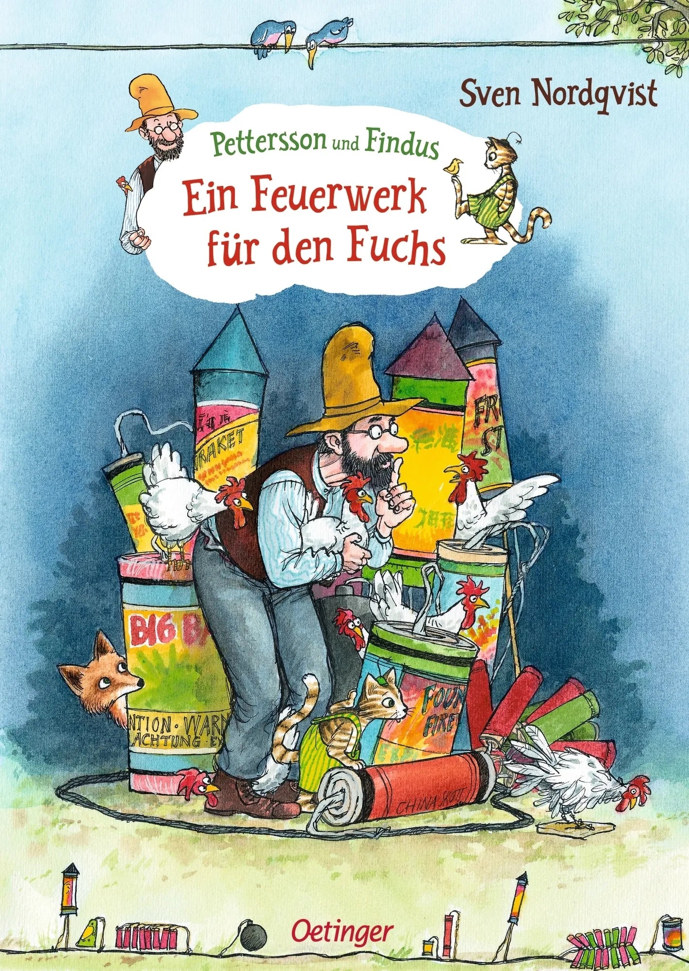 Buchcover von 'Pettersson und Findus. Ein Feuerwerk für den Fuchs' - Gebundene Ausgabe von Sven Nordqvist