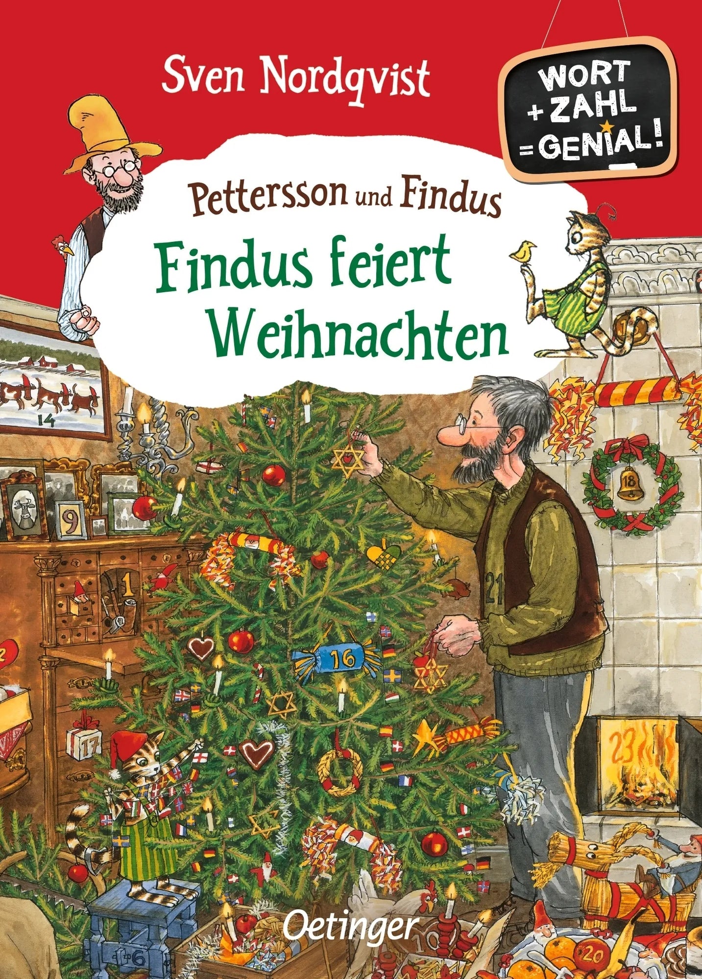 Buchcover von 'Pettersson und Findus. Findus feiert Weihnachten' - Gebundene Ausgabe von Alexandra Hanneforth