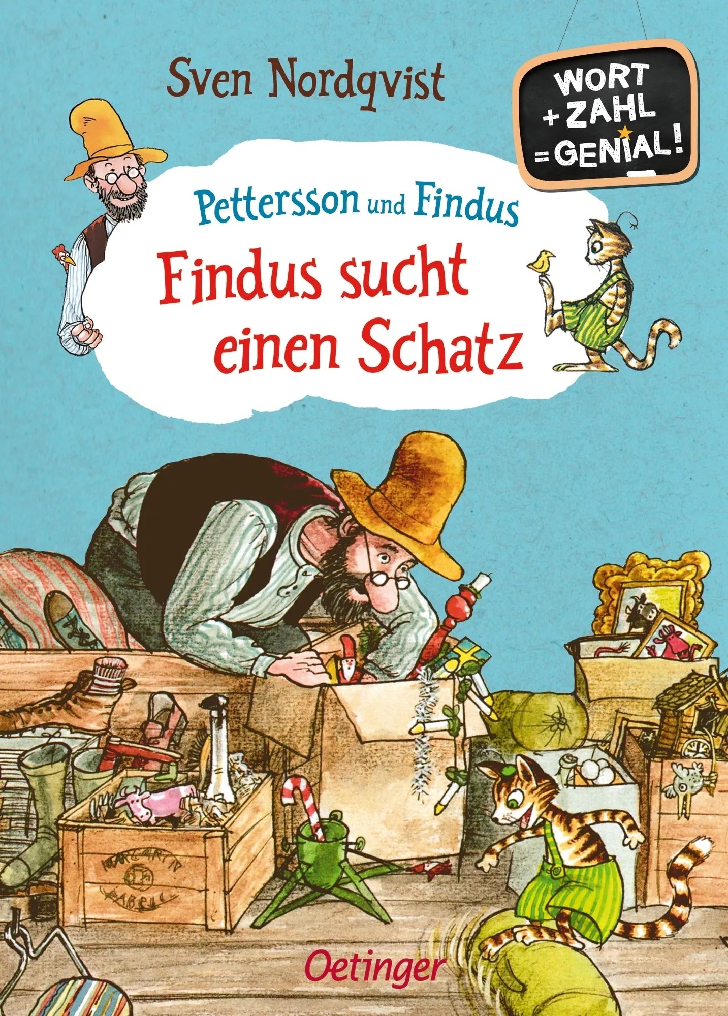 Buchcover von 'Pettersson und Findus. Findus sucht einen Schatz' - Gebundene Ausgabe von Alexandra Hanneforth