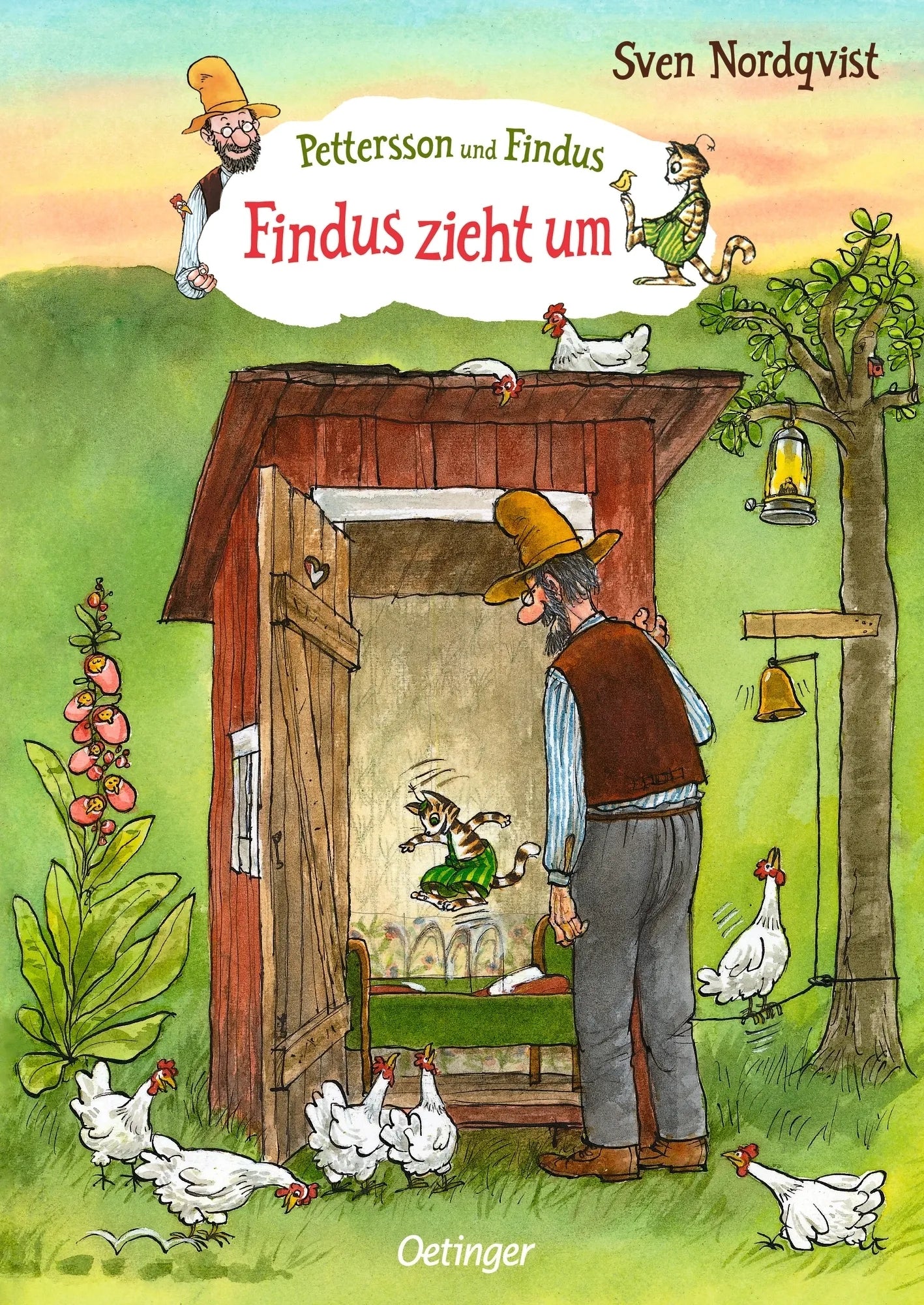 Buchcover von 'Pettersson und Findus. Findus zieht um' - Gebundene Ausgabe von Sven Nordqvist