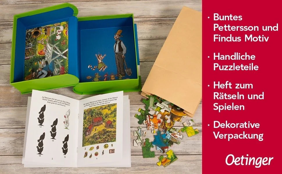 Pettersson und Findus. Puzzle im Buch. 100 Teile – Ansicht