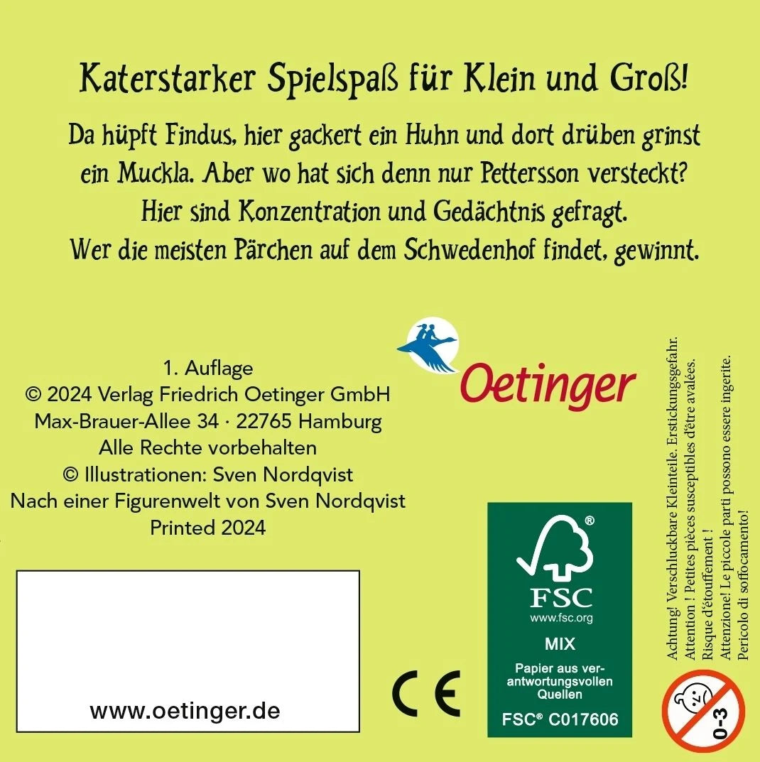 Pettersson und Findus. Memo-Spiel – Ansicht