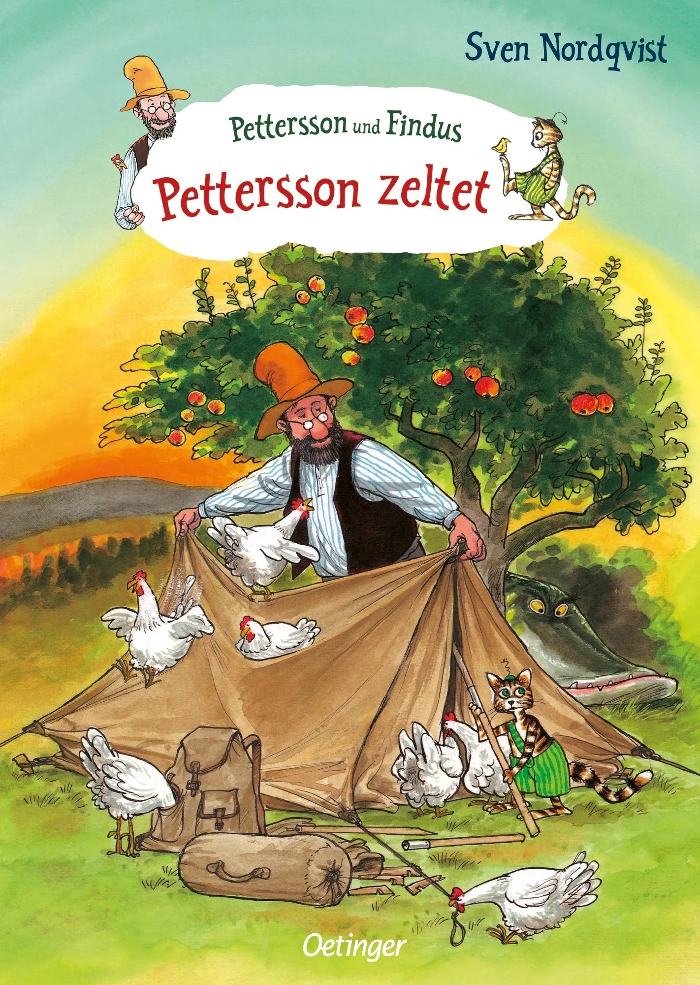 Buchcover von 'Pettersson und Findus. Pettersson zeltet' - Gebundene Ausgabe von Sven Nordqvist