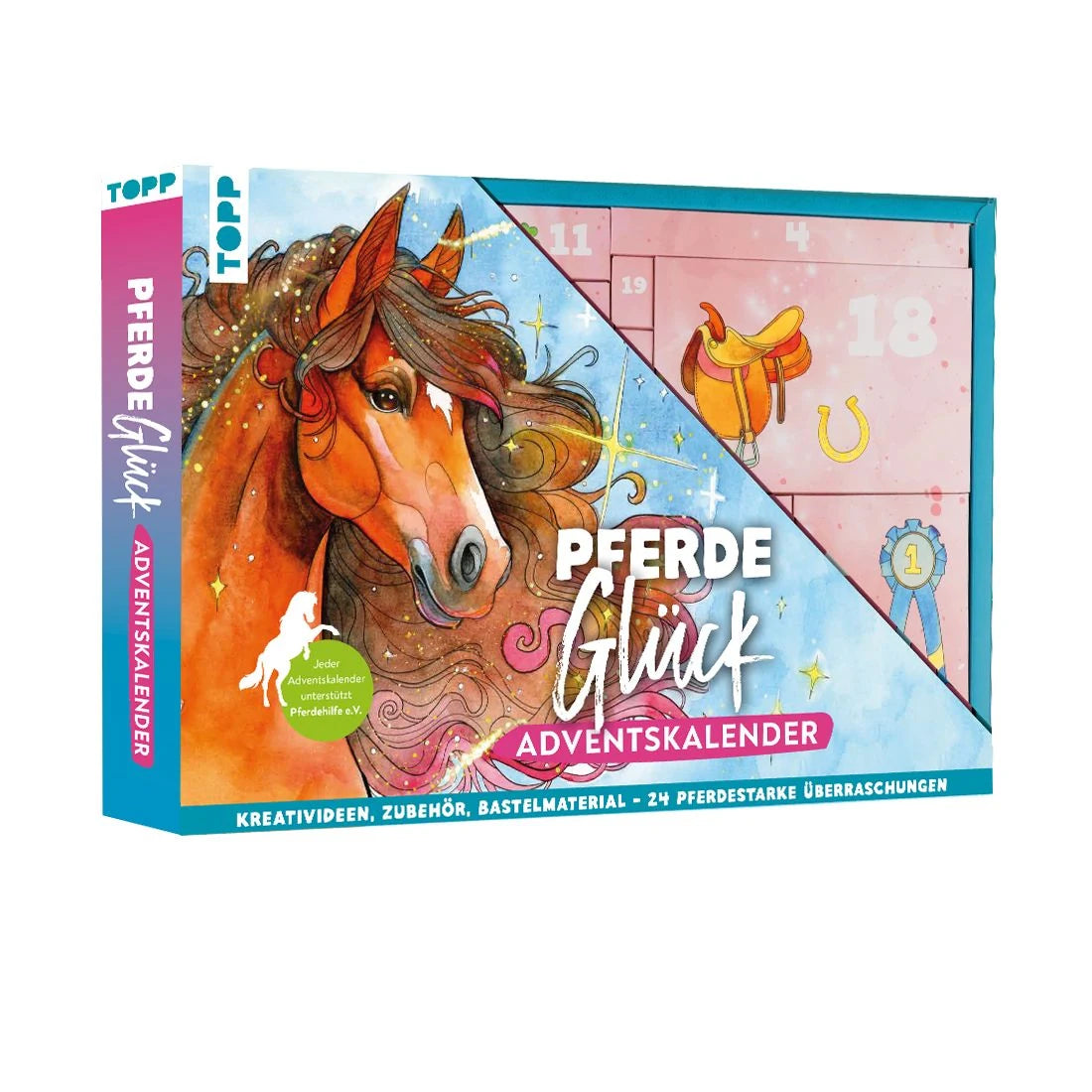 Adventskalender: Pferdeglück - Der kreative Adventskalender. 24 Überraschungen für Pferde-Fans