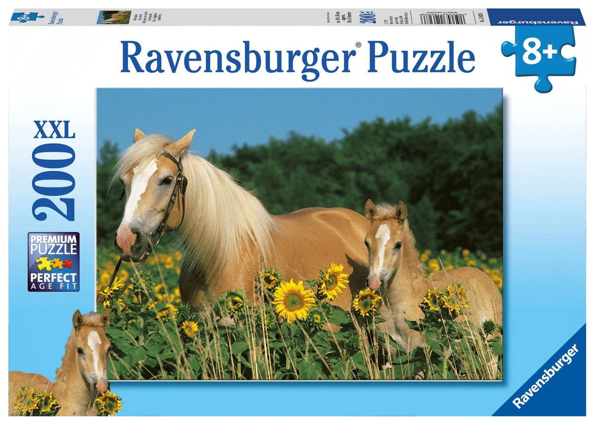 Kinderpuzzle: Kinderpuzzle 200 XXL Teile - Pferdeglück