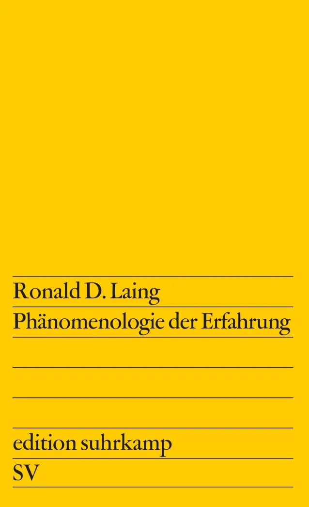 Buchcover von 'Phänomenologie der Erfahrung' - Taschenbuch von Ronald D. Laing