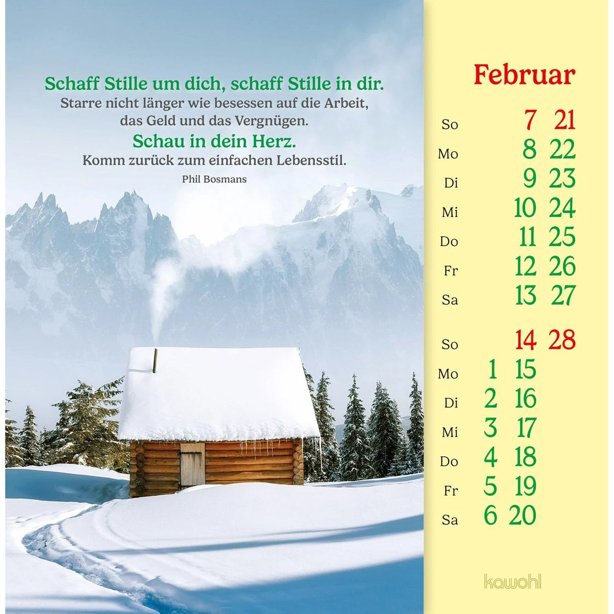 Phil Bosmans Postkartenkalender 2027 – Ansicht