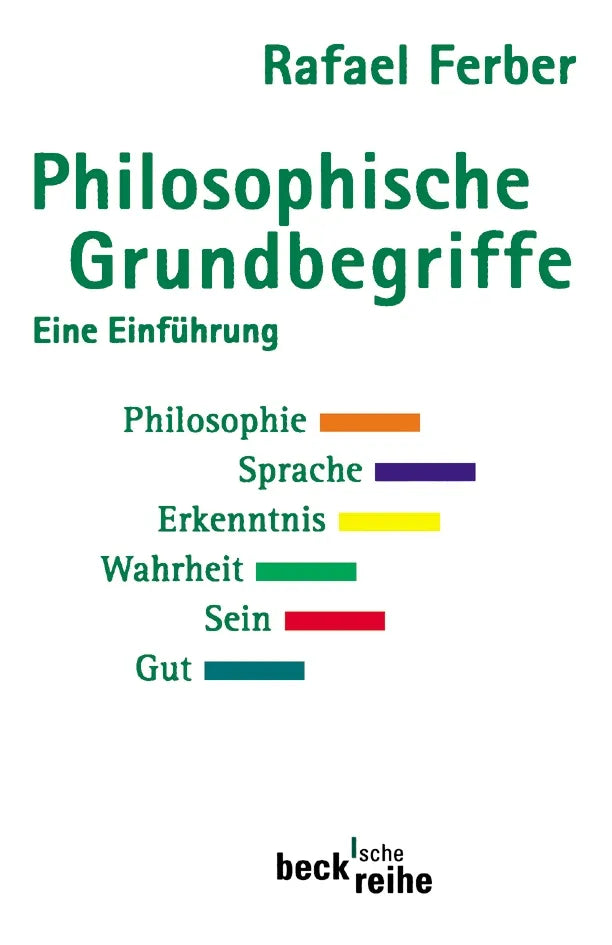Buchcover von 'Philosophische Grundbegriffe 1' - Taschenbuch von Rafael Ferber