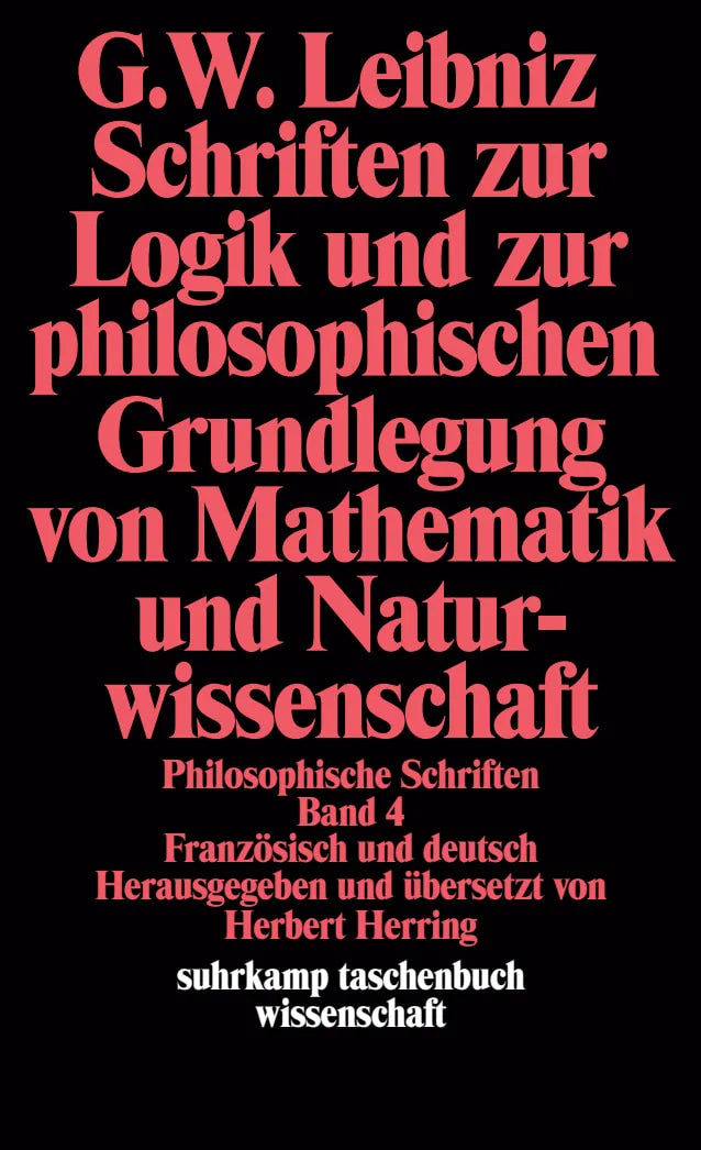 Buchcover von 'Philosophische Schriften.' - Taschenbuch von Gottfried Wilhelm Leibniz