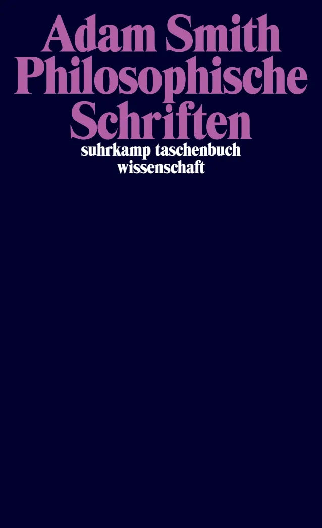 Buchcover von 'Philosophische Schriften' - Taschenbuch von Adam Smith