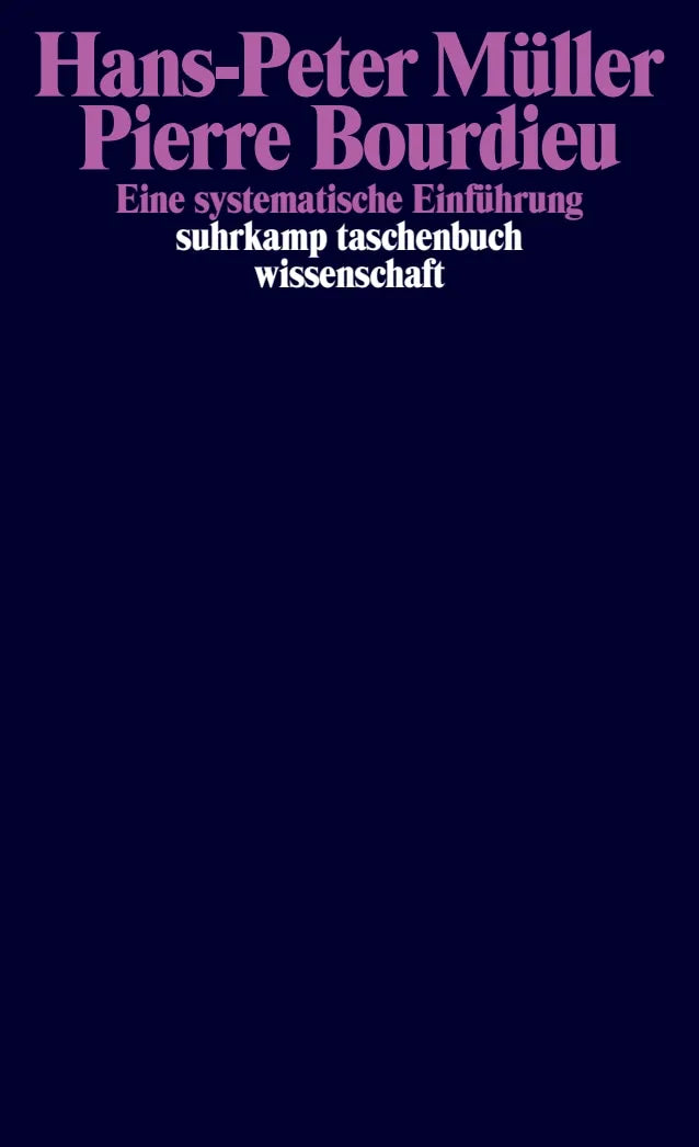 Buchcover von 'Pierre Bourdieu' - Taschenbuch von Hans-Peter Müller