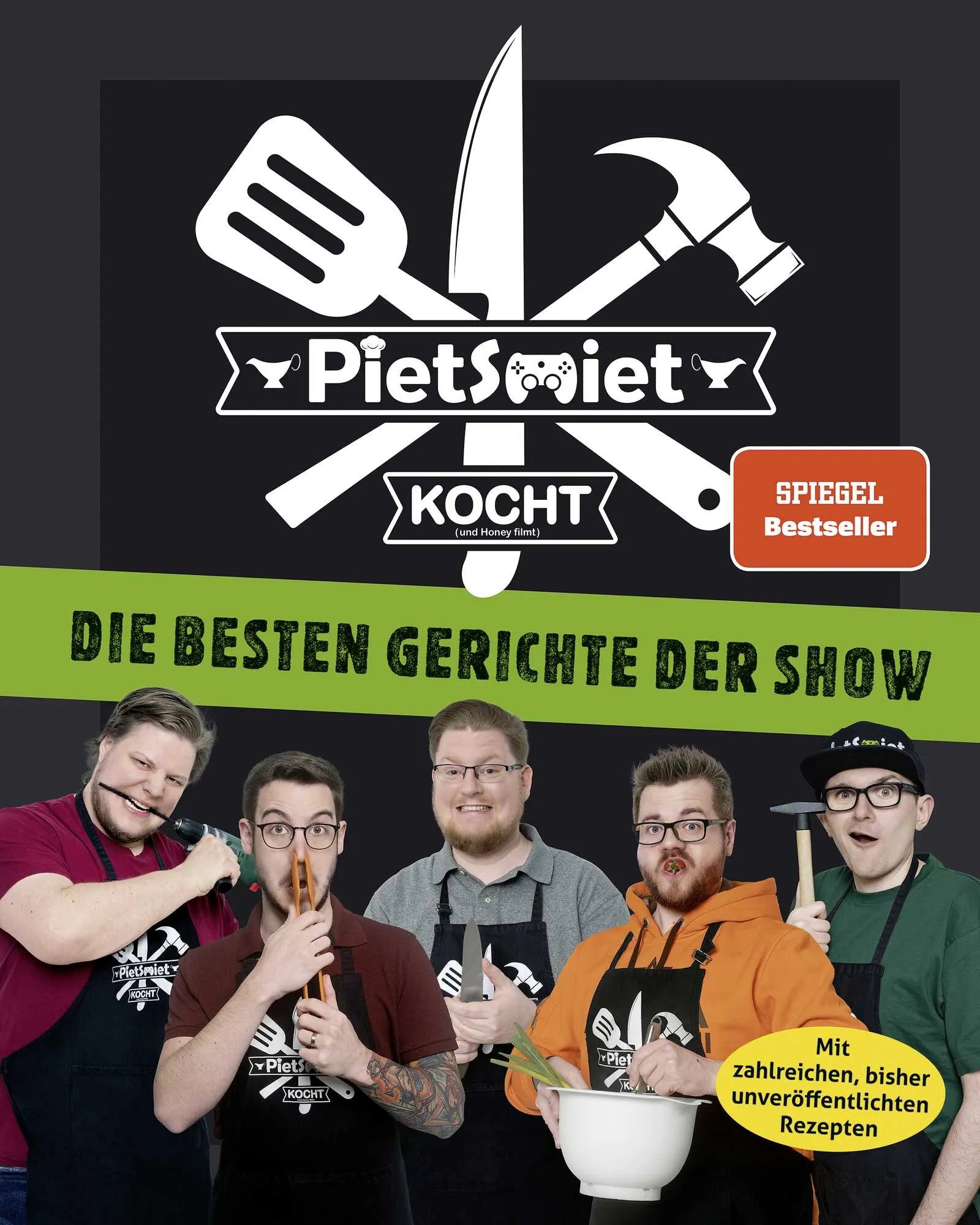 Buchcover von 'PietSmiet kocht. Die besten Gerichte der Show' - Gebundene Ausgabe von PietSmiet