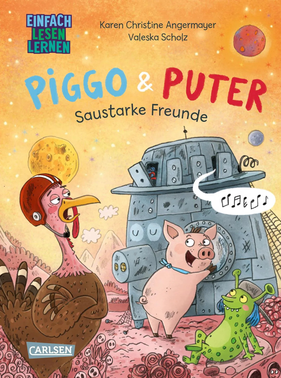 Buchcover von 'Piggo und Puter: Saustarke Freunde' - Gebundene Ausgabe von Karen Christine Angermayer