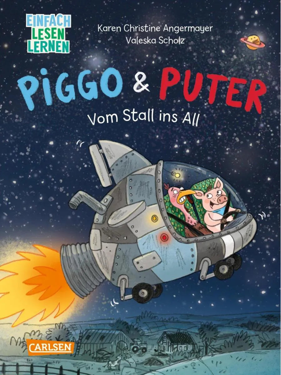 Cover: Piggo und Puter: Vom Stall ins All (E-Book) von Karen Christine Angermayer