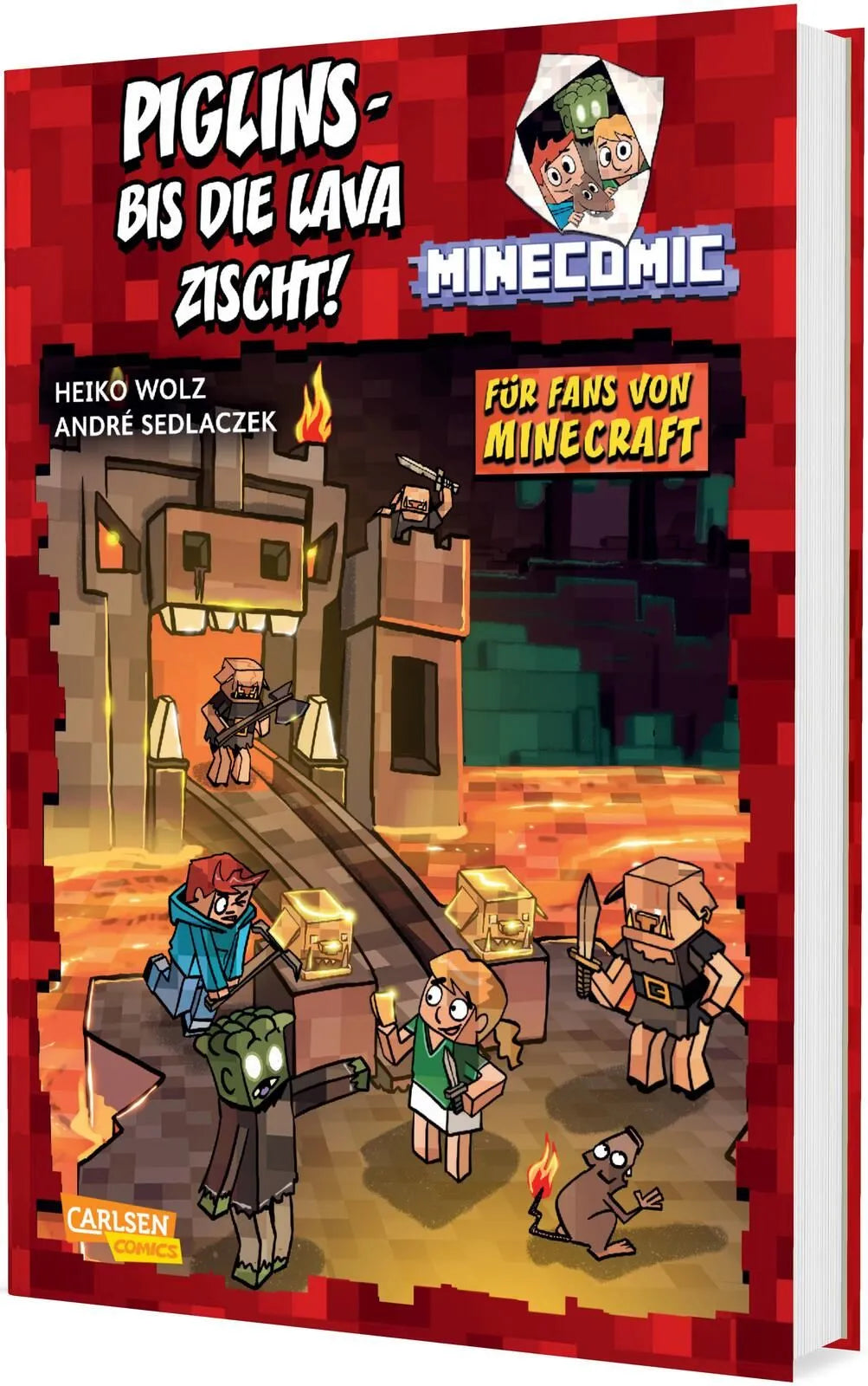 Cover: Piglins – bis die Lava zischt! - Für Fans von Minecraft (Hardcover) von Heiko Wolz