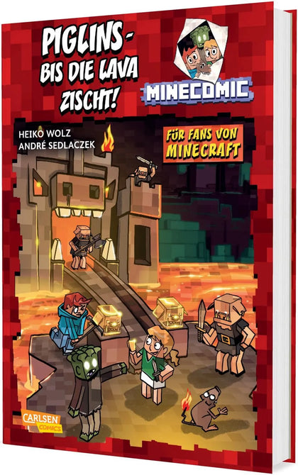 Cover: Piglins – bis die Lava zischt! - Für Fans von Minecraft (Hardcover) von Heiko Wolz