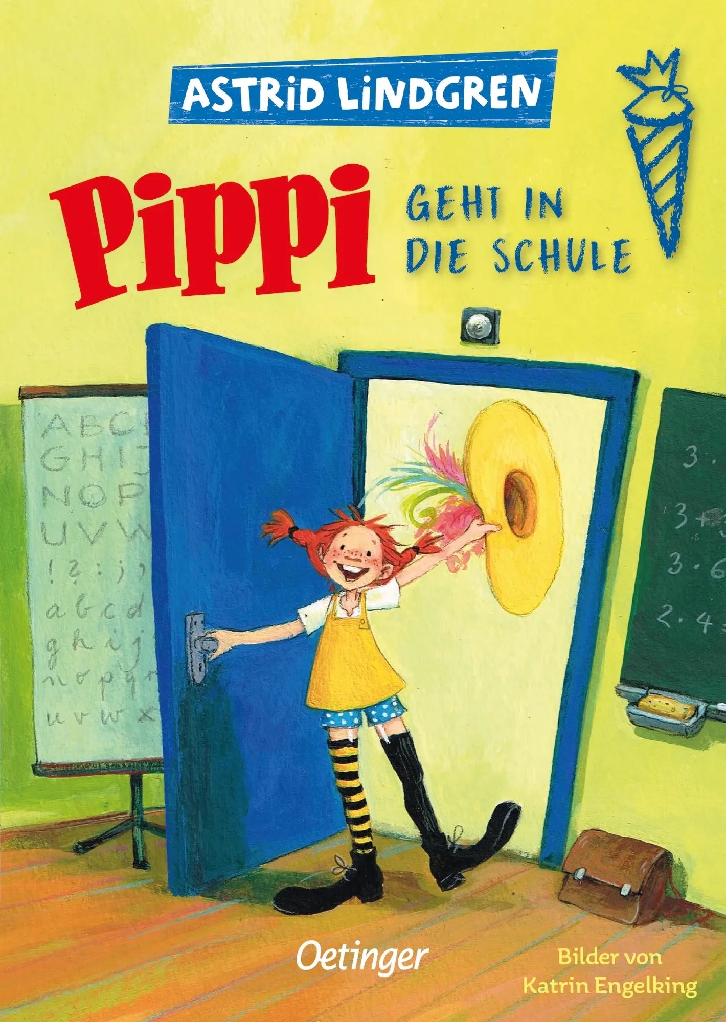 Buchcover von 'Pippi geht in die Schule' - Gebundene Ausgabe von Astrid Lindgren