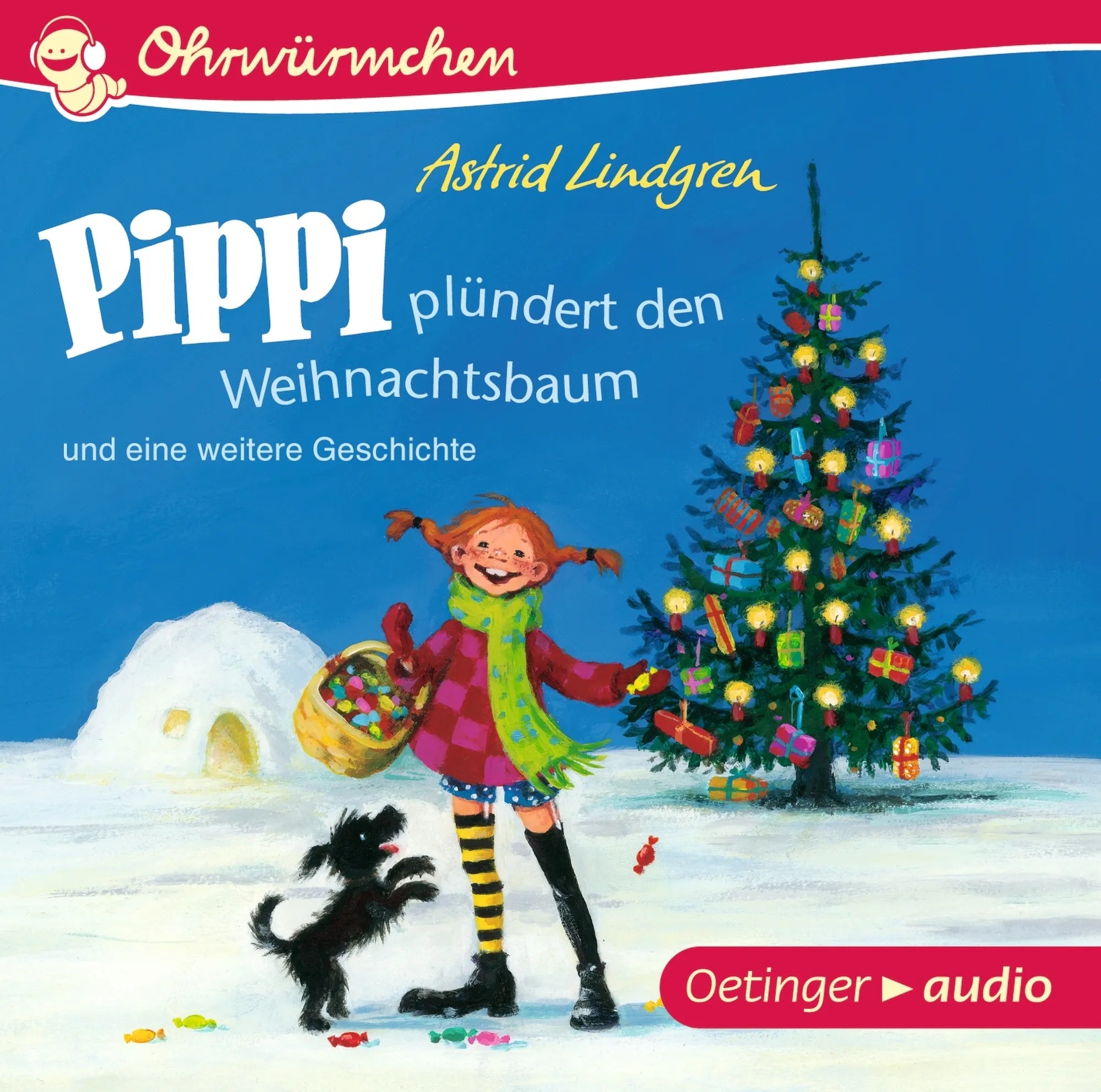 Buchcover von 'Pippi plündert den Weihnachtsbaum und eine weitere Geschichte' - Hörbuch (CD) von Astrid Lindgren