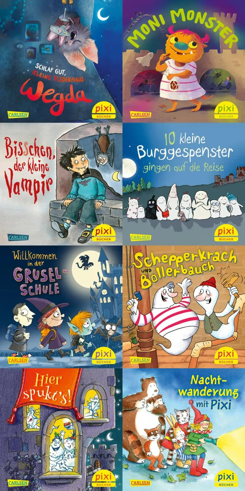 Cover: Pixi-8er-Set 312: Pixi in der Geisterbahn (Buch) von Diverse