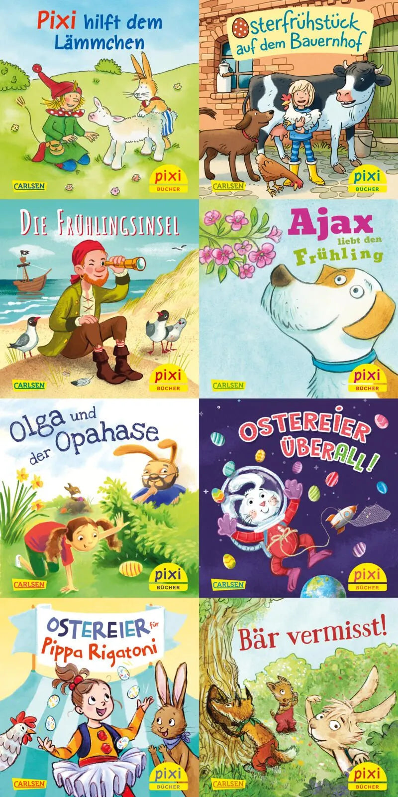 Cover: Pixi-8er-Set 315: Pixis Frühlings-Abenteuer (Buch) von Diverse