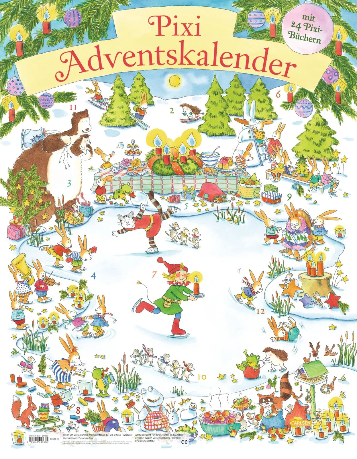 Cover: Pixi Adventskalender 2026 (Buch) von diverse