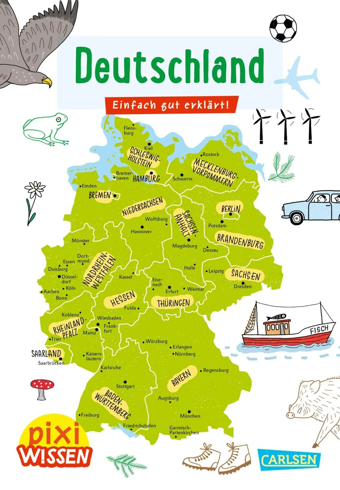 Buchcover von 'Pixi Wissen 109: Deutschland' - Taschenbuch von Christine Stahr